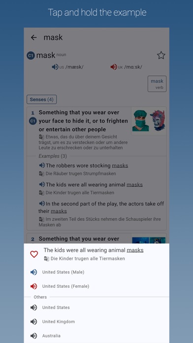 English-German Dictionary Pro Screenshot