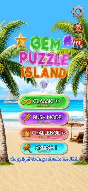 Gem Puzzle Island screenshot 1
