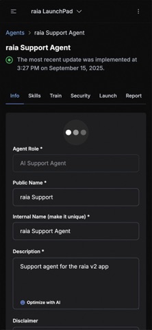 raia AI iPhone screenshot
