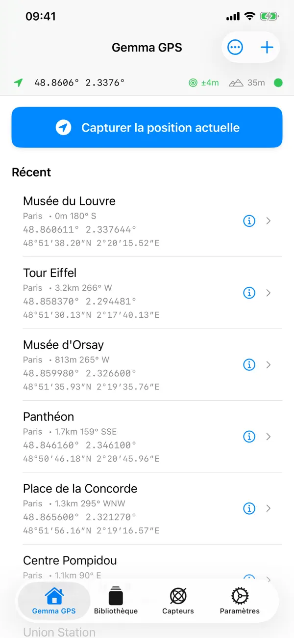 Screenshot #1 pour Gemma GPS
