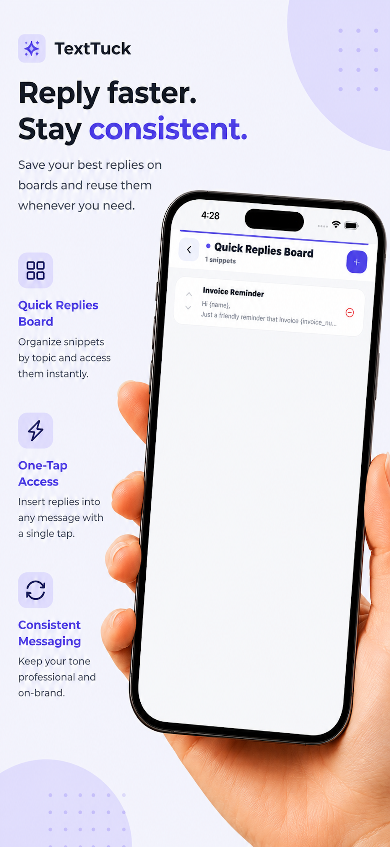 TextTuck: Snippets & Templates screenshot 8