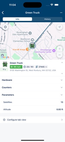 Lightning GPS screenshot