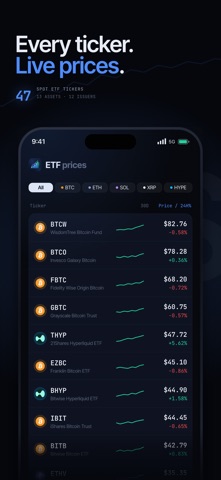 Bitcoin ETF Flow Tracker Screenshot 7 of 10