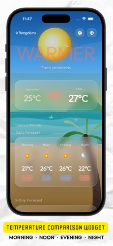Mini Weather: Cold or Warm 스크린샷 2