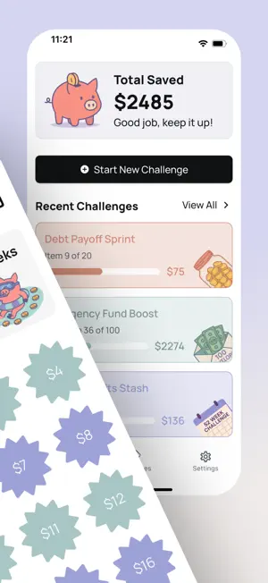 Savings Challenge: Savvy Goals screenshot 2