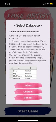 Fake Artist Topic Generator Screenshot 2 of 9
