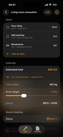 BTP Calc: Quotes & Takeoff Screenshot 2 of 3
