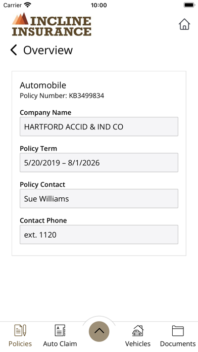 Incline Insurance Screenshot