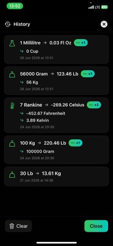 Converter: US-Metric Units iPhone screenshot