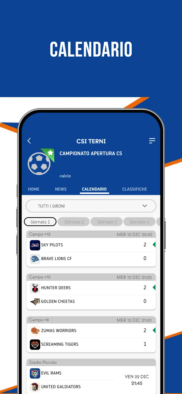 Screenshot #3 pour CSI Terni League