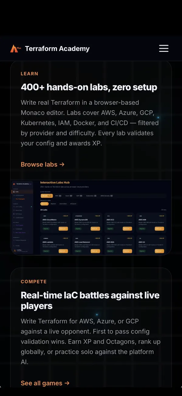 Screenshot #3 pour Terraform Academy