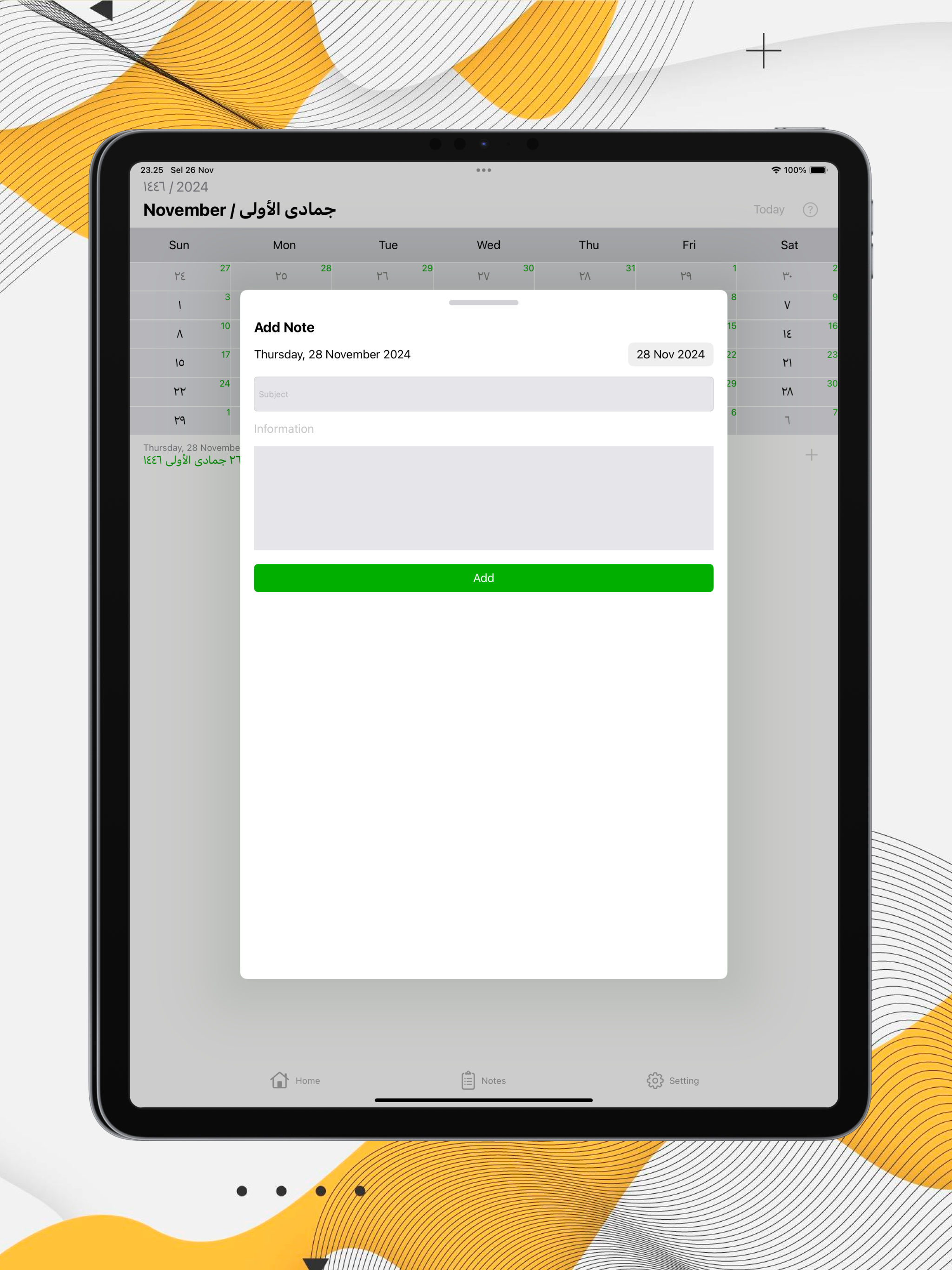 Hijri Calendar Islamic screenshot 19