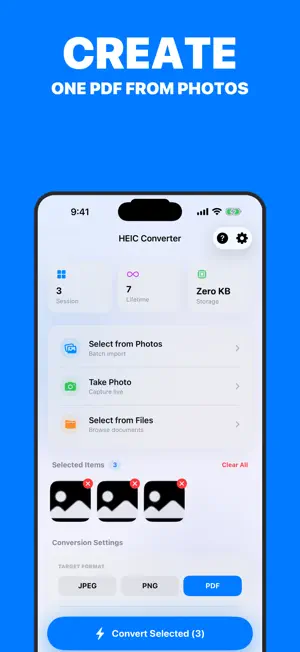 HEIC to JPG & PDF Converter screenshot 3