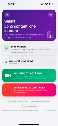 SmartScrollCapture iPhone screenshot