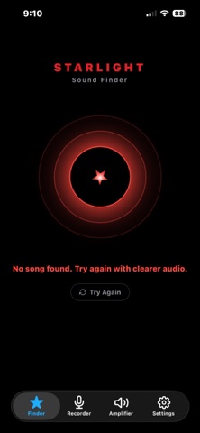 Starlight Sound Finder iPhone screenshot