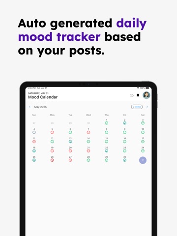 AI Journal & Diary - Reflectr iPad screenshot