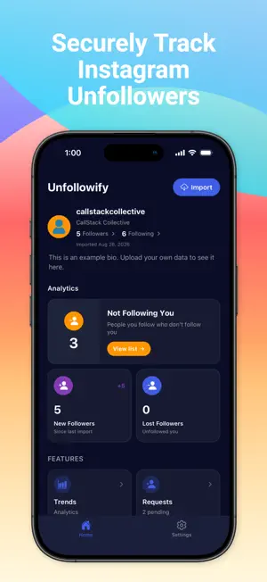 Unfollowify: Track Unfollowers screenshot 1