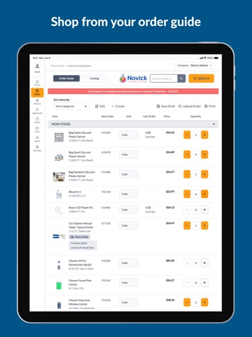 Novick Corporation iPad screenshot