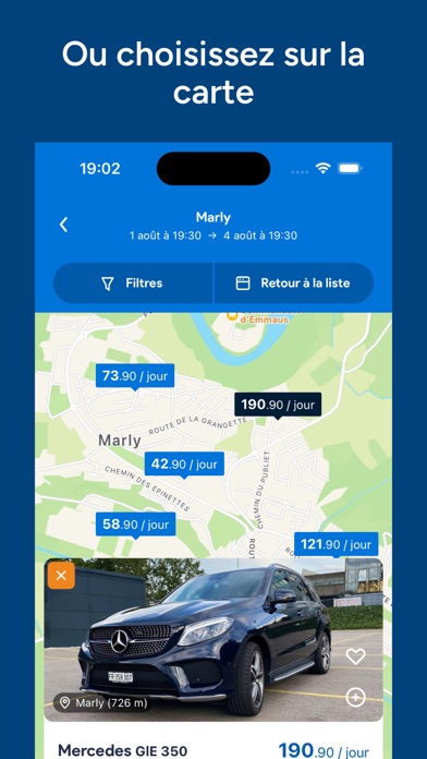 2EM Car Sharing Screenshot