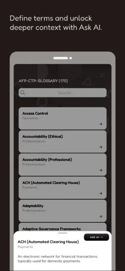 AFP Treasury Exam Prep (+AI) iPhone Screenshot 6