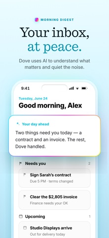 Dove by Canary Mail screenshot