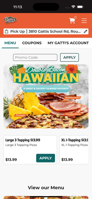 Gatti's Pizza Screenshot 2 of 4