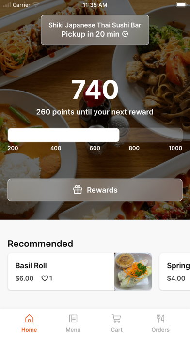 Shiki Japanese To Go iPhone screenshot 1 - Food & Drink app