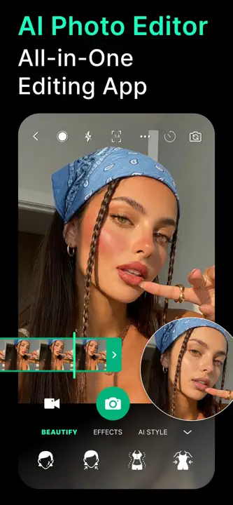 YouCam Perfect:AI Photo Editor : capture d’écran 1 sur 10