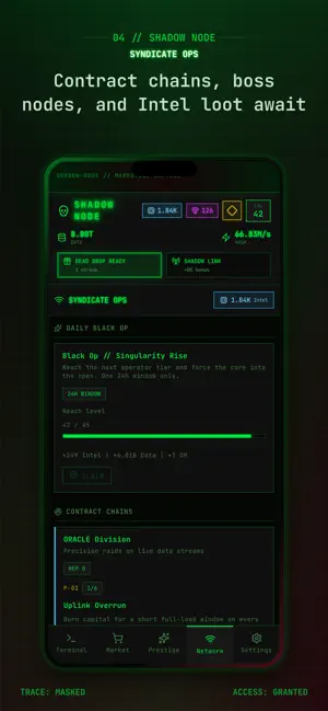 Shadow Node: Idle Hacker screenshot 4