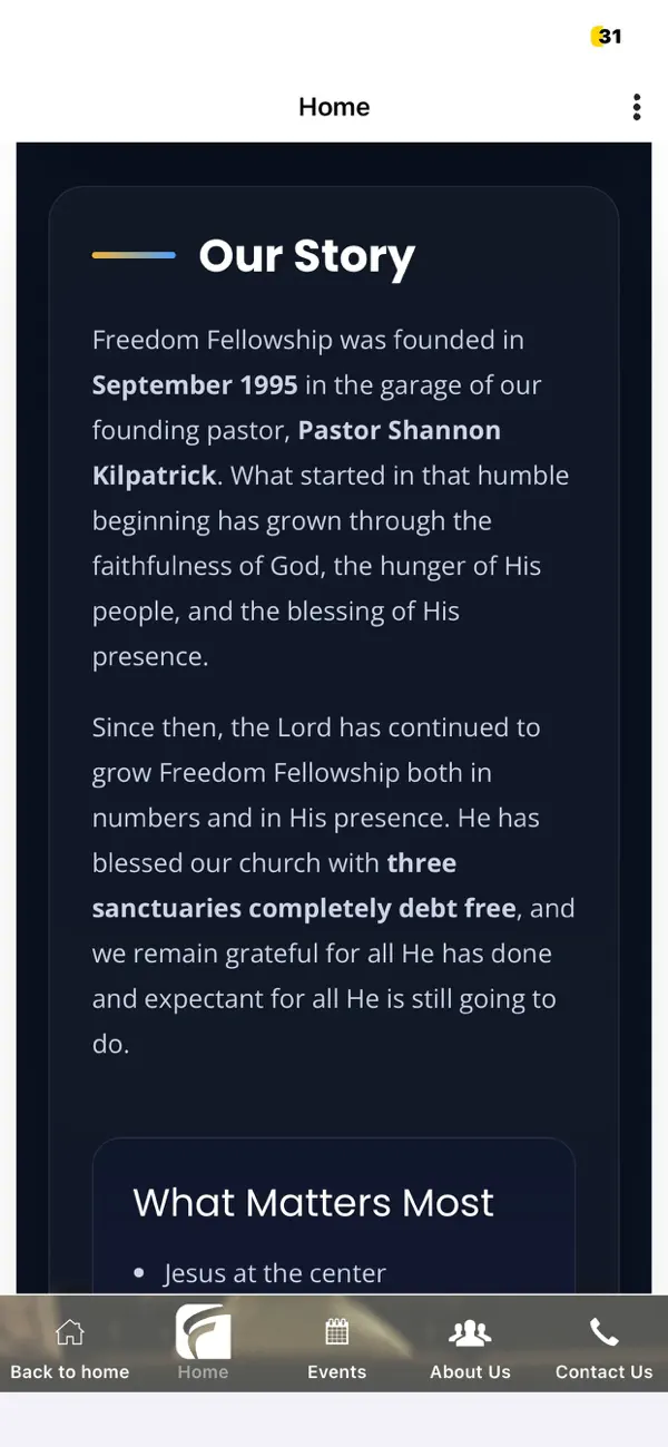 Screenshot #3 pour Freedom Fellowship Silsbee