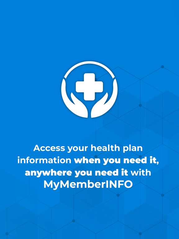 MyMemberInfo iPad screenshot 1 - Health & Fitness app