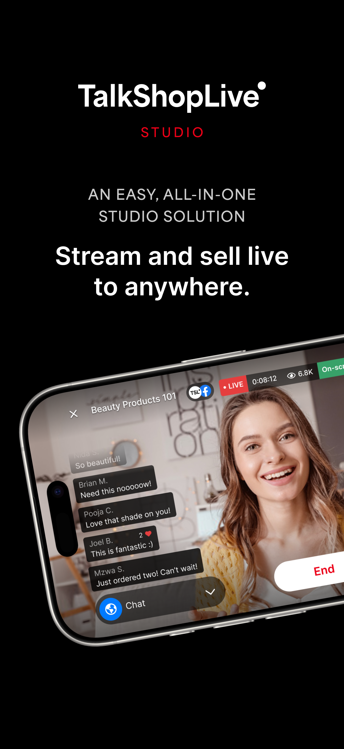 TalkShopLive Studio: Sellers