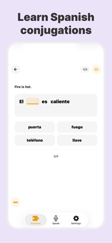 Learn Spanish: Vocabulary iPhone screenshot