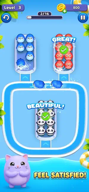 Animal Sort: Loop Puzzle screenshot 1