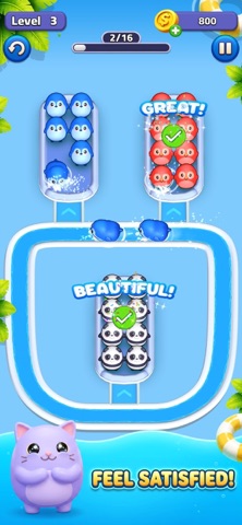 Animal Sort: Loop Puzzle Screenshot 1 of 6