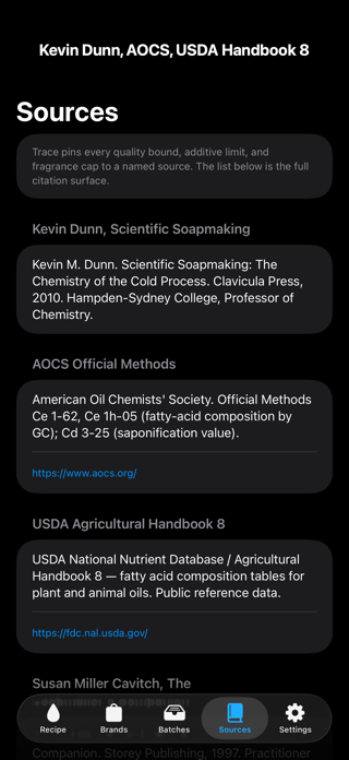 Trace: Soap & Lye Calculator Screenshot 5 of 5