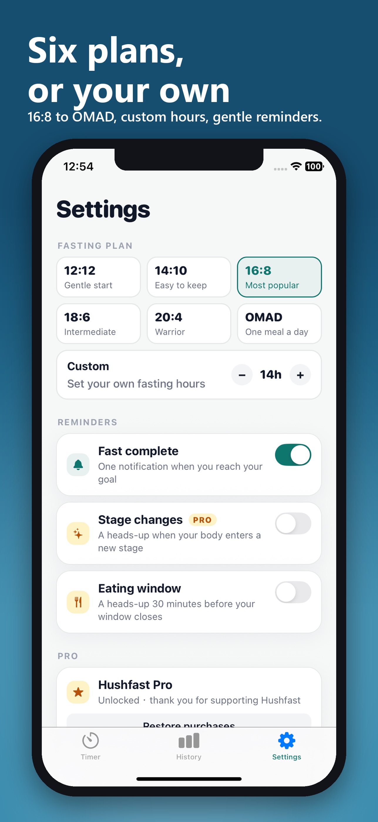Screenshot 4 of Hushfast: Fasting Timer