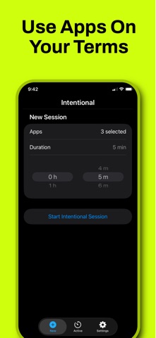 Intentional: Screen Time Ctrl Screenshot 3 of 4