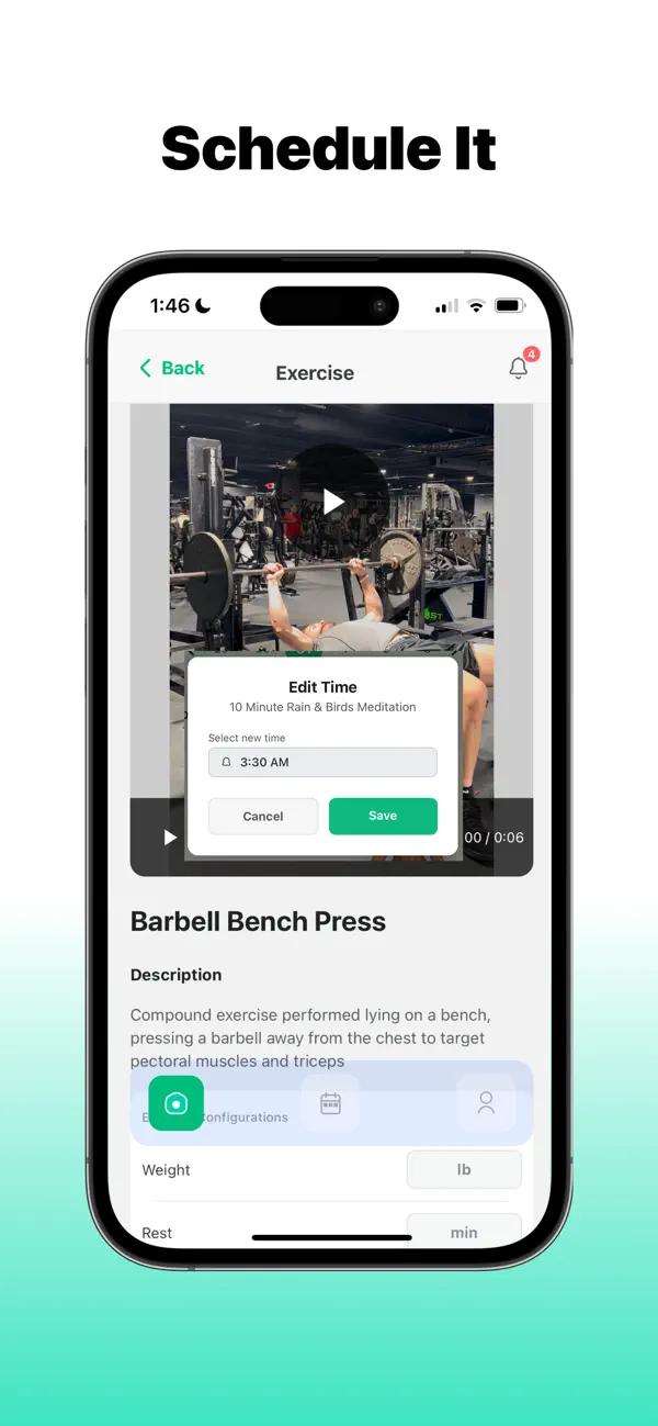 Screenshot #3 pour FitRoutine: Wellness Planner