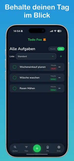 Todo Fox – Aufgabenliste screenshot 1