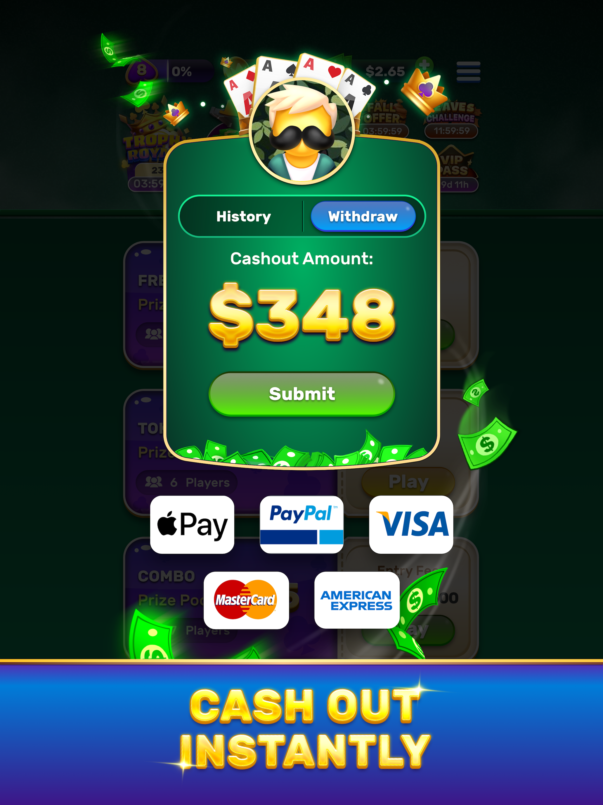 Solitaire Royale - Win Money screenshot 12