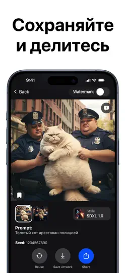 Скриншот ARTA: AI Art & Image Generator на iPhone 5