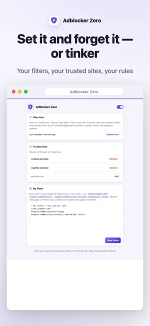 Adblocker Zero Extension screenshot 4