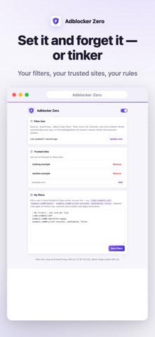 Adblocker Zero Extension Screenshot 4 of 5