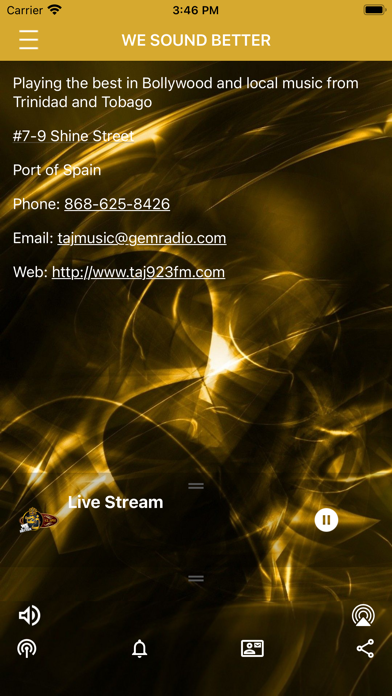 Taj 92.3 Screenshot