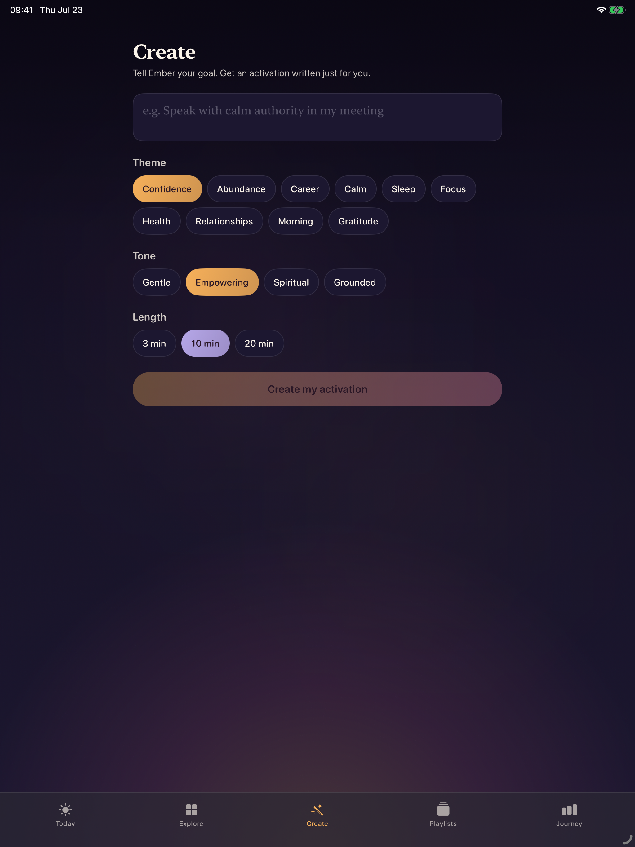 Ember: Affirmations & Calm screenshot 13