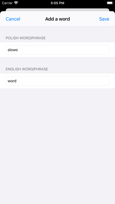 cRaMiT Polish GCSE Vocabulary Screenshot