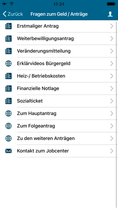 Jobcenter Mülheim an der Ruhr Screenshot