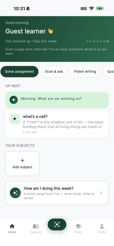 Yve AI Study Companion Screenshot 1 of 8