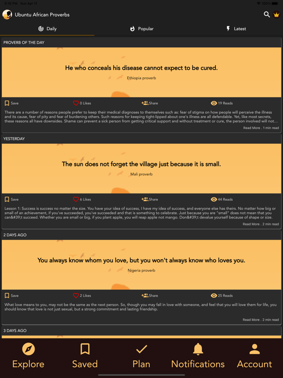 Screenshot #6 pour African Proverbs-Wisdom Quotes